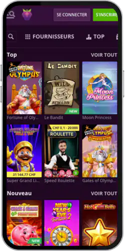 Trouvez la zone du casino Malina